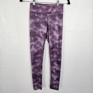 90 Degree‎ By Reflex Purple Tie-Dye Kids Leggings Girls Large 12